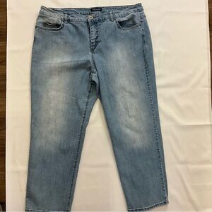 Bandolino Jeans 20W Straight Leg Jeans Light Blue